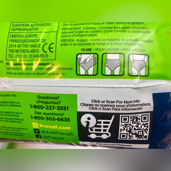 Prevail Incontinence Adult Diapers Pull-up Briefs 16 Count Small New - Picture 8 of 12